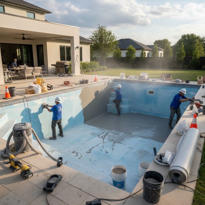 Local Fiberglass Pool Installation pros at work