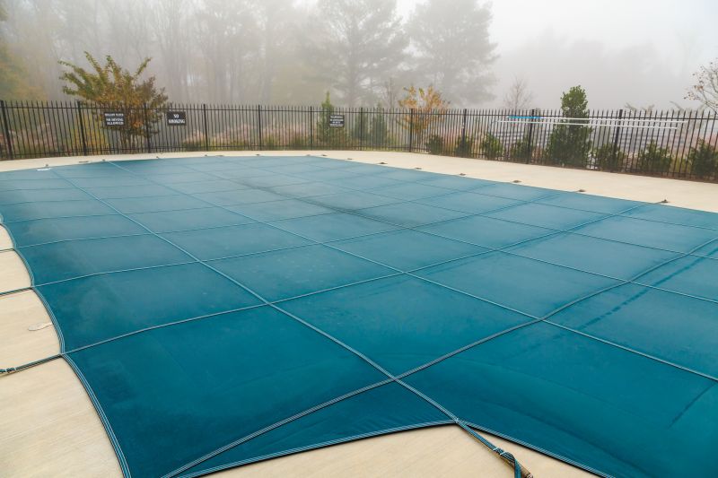 Winter Pool Cover Installation